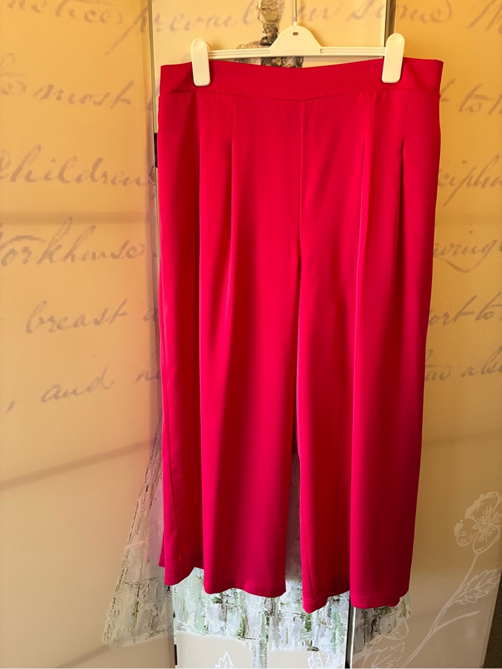 Nina Parker Women's Wide-Leg Flowing Pants in Hot Pink
